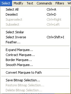 Select menu